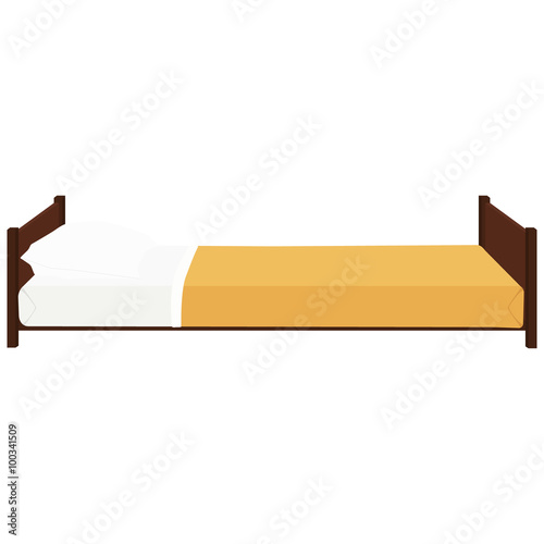 Hospital bed vector