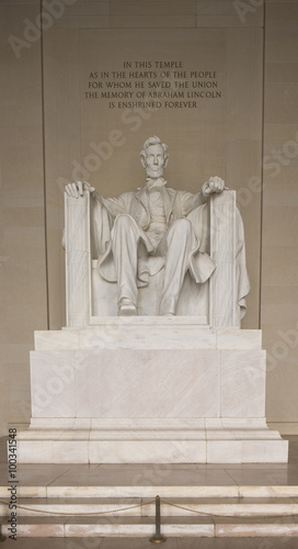 Lincoln Memorial tilt-shift, Washington, D.C., USA - January 9, 2016