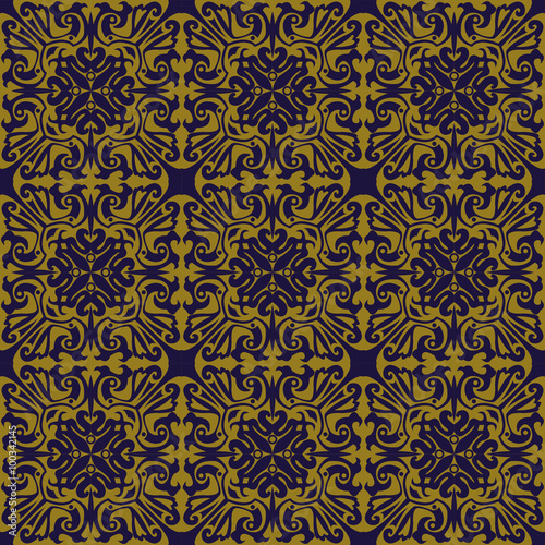 Elegant antique background image of spiral kaleidoscope geometry pattern. 