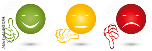 Männchen, Gesicht und Hand, Smiley, Bewertung