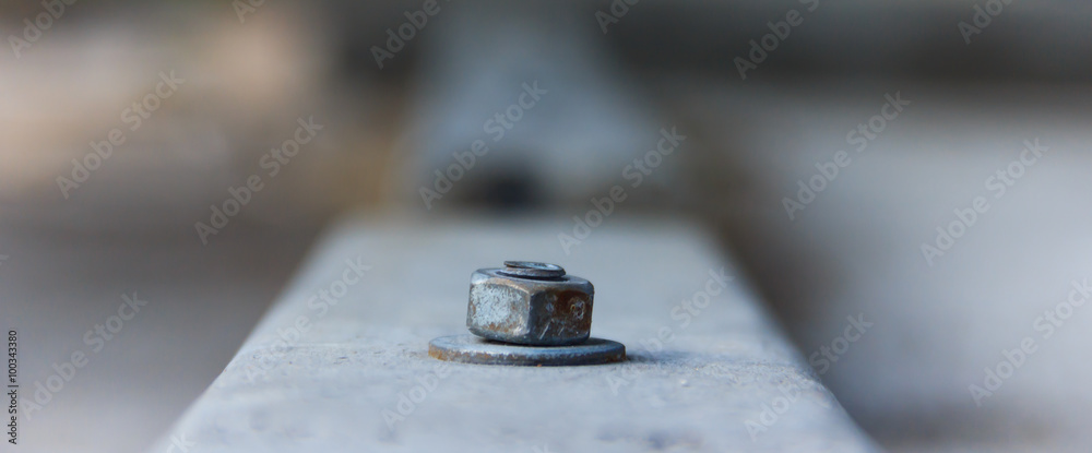 Bolts. A bonding material Bolts. A bonding material