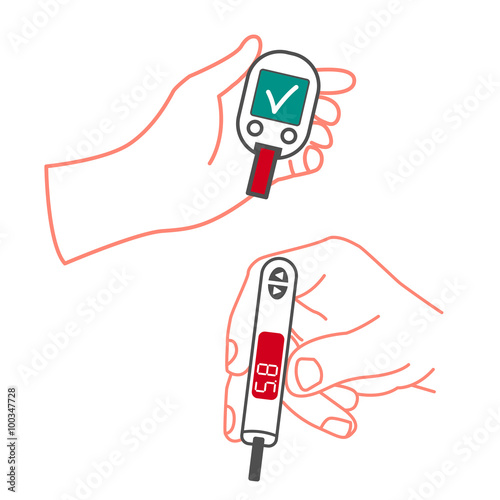 Diabetes Icons vector