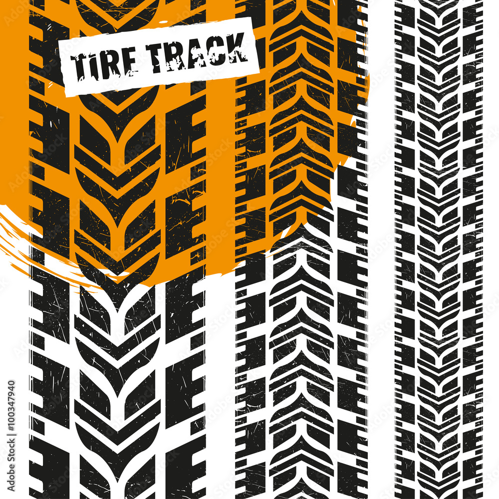 Tire tracks vector Tire tracks vector