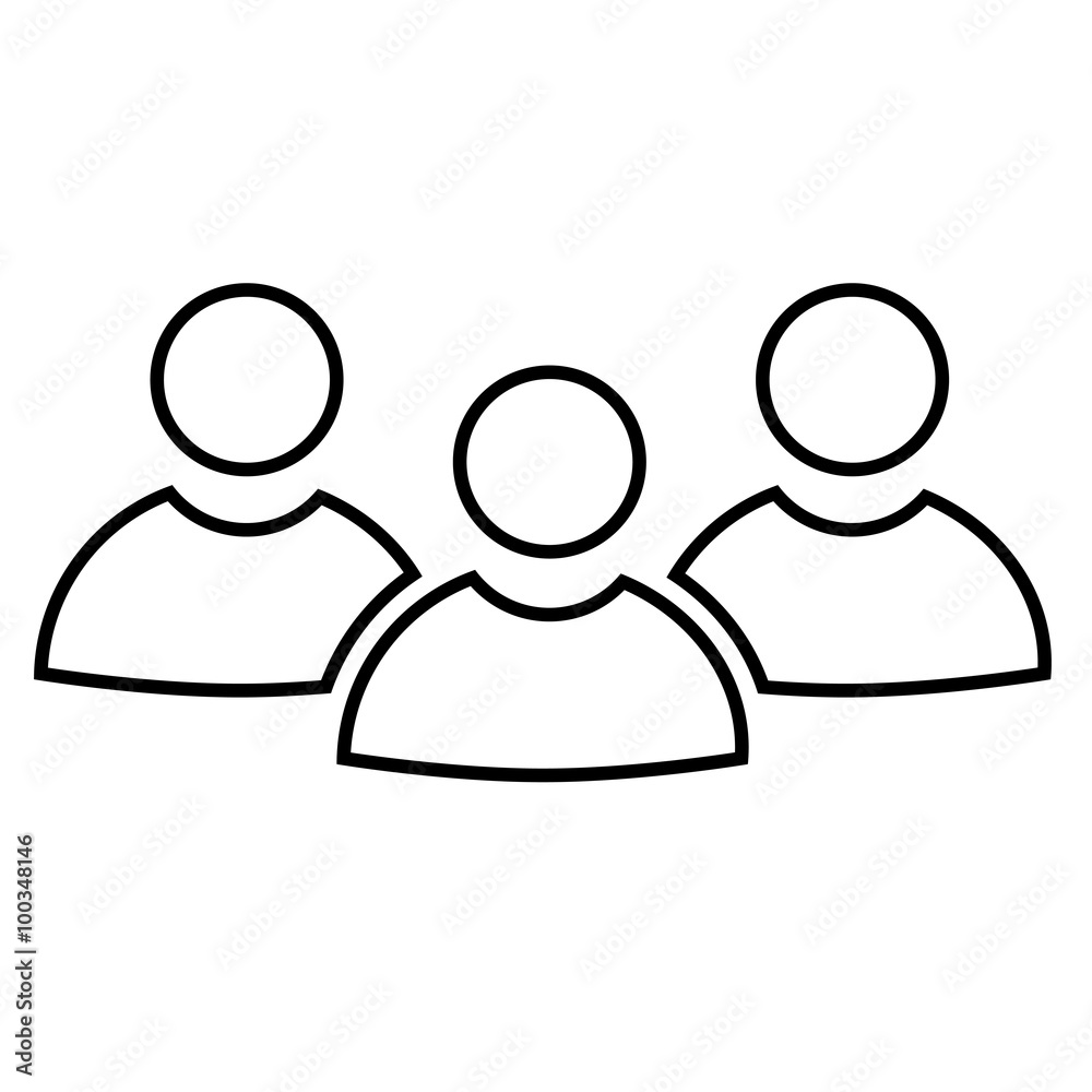 Flat line icon Flat line icon