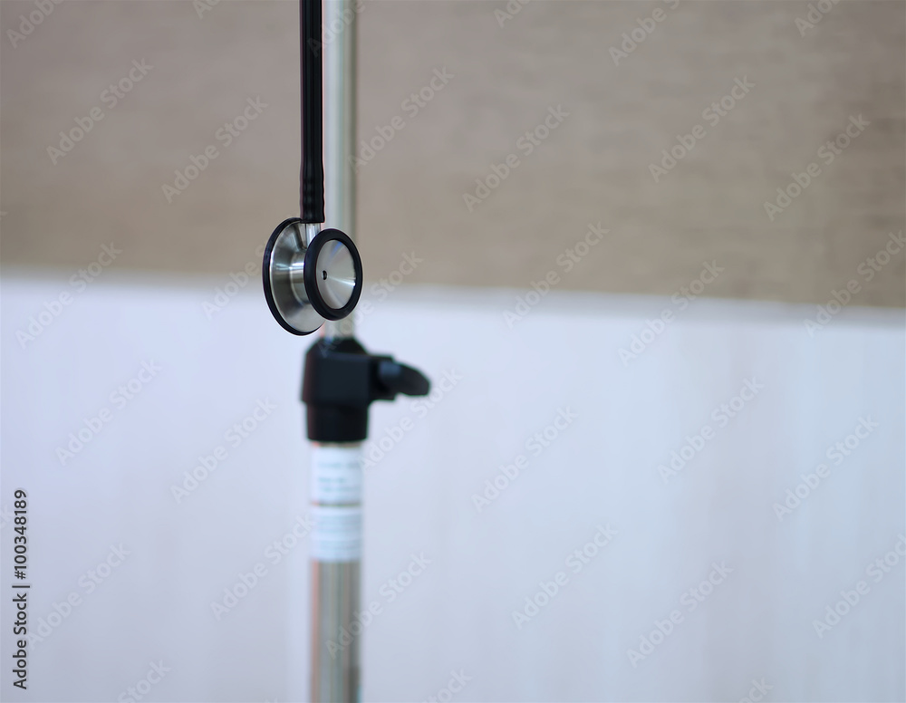 Stethoscope in patient room Stethoscope in patient room