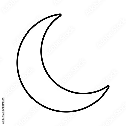 Moon line icon