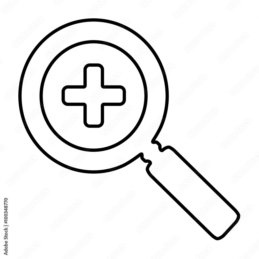 Fototapeta premium Zoom line icon