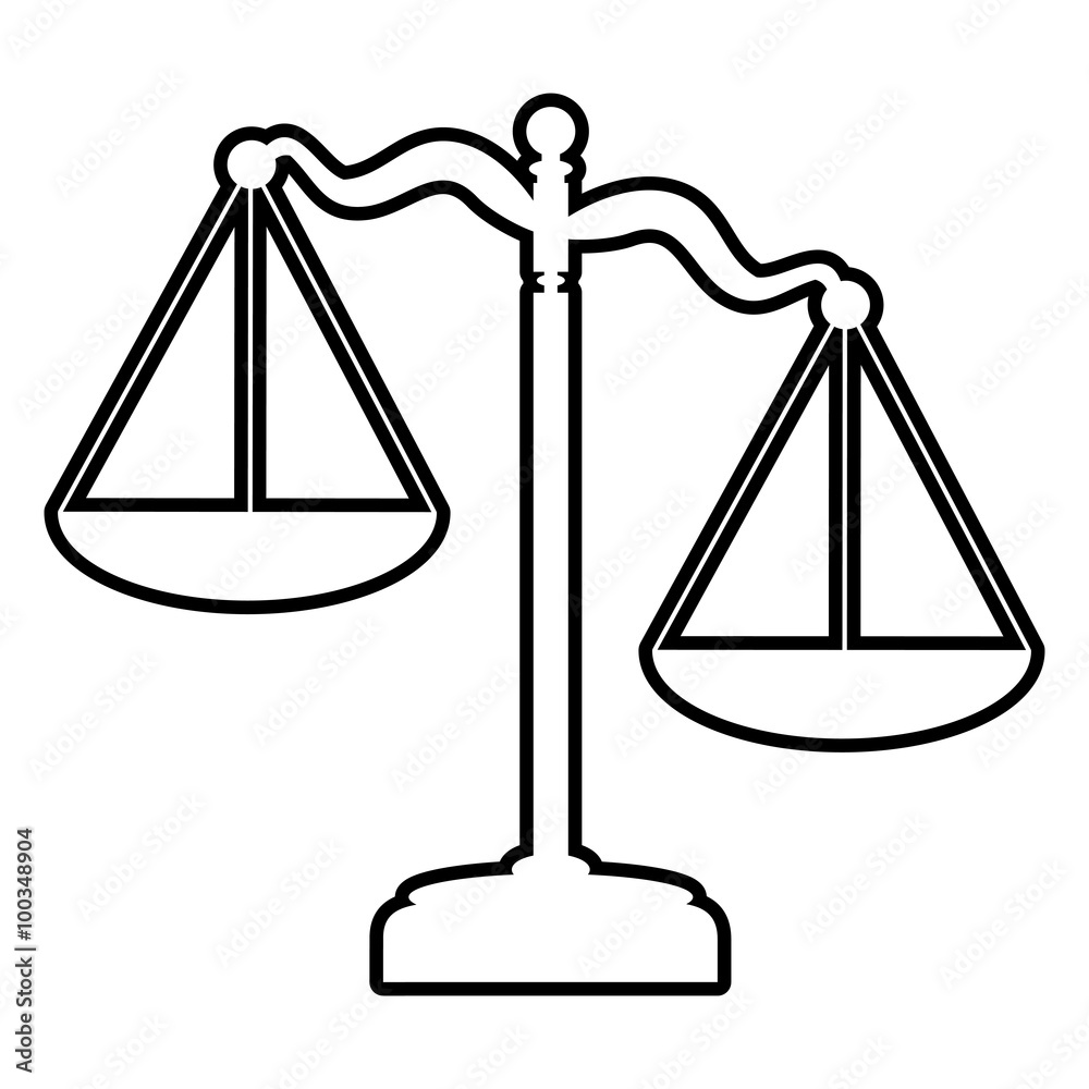 Scales of Justice line icon Scales of Justice line icon