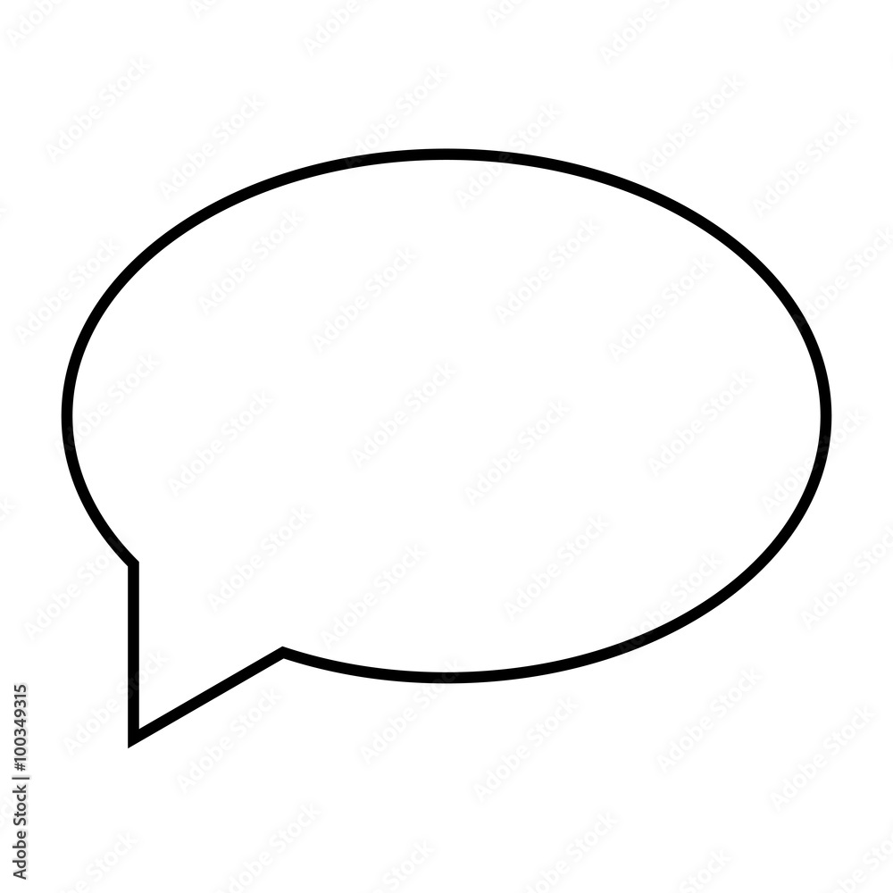 Speech bubble line icon Speech bubble line icon
