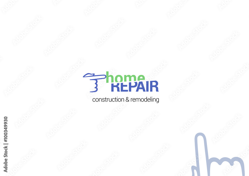 Repair service vector icon, logotype, emblem, badge and decoration detail for  business card or presentation template