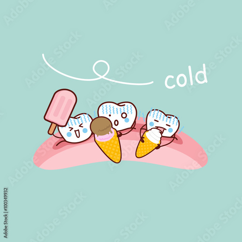 cartoon sensititive tooth