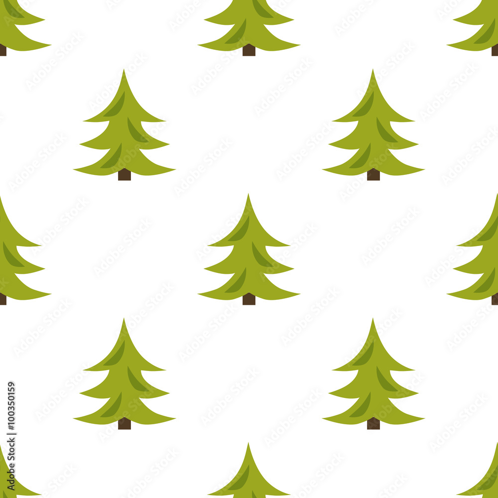 Color illustration of fir-tree