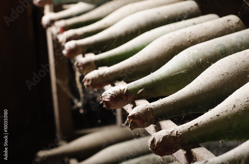 Old wine bottles