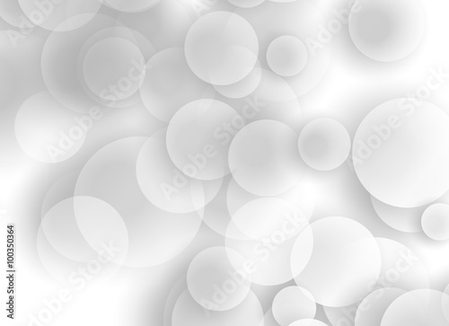 Abstract soft grey and white bubbles background