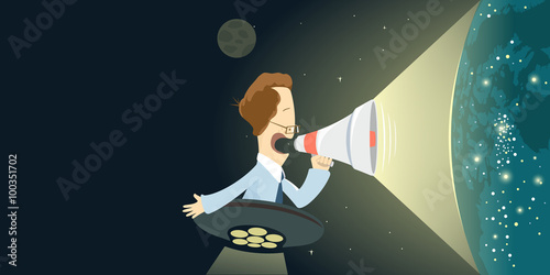 E-media internet promotion concept