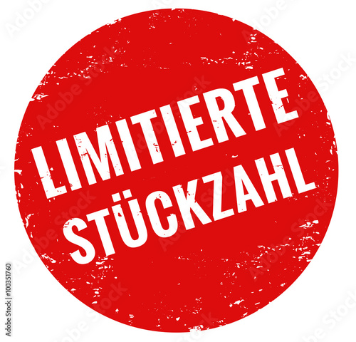 Limitierte Stückzahl Stempel rot grunge
