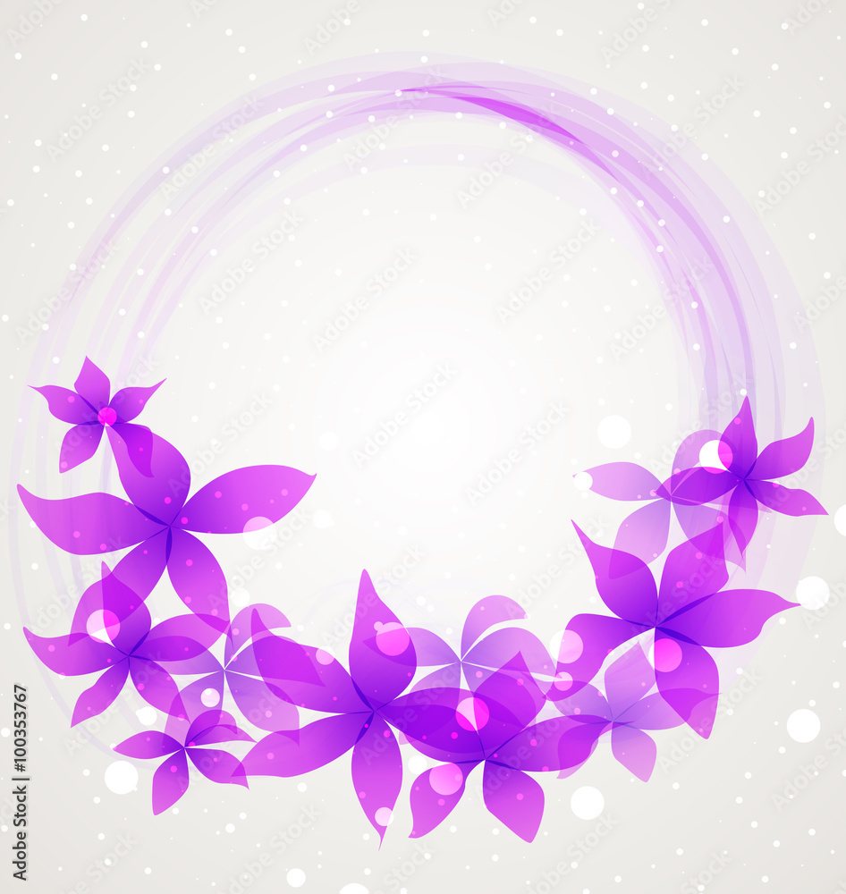 Fototapeta premium Vector Abstract flowers