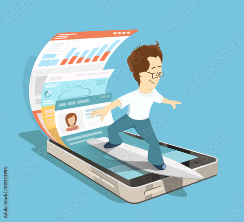 Mobile internet surfing