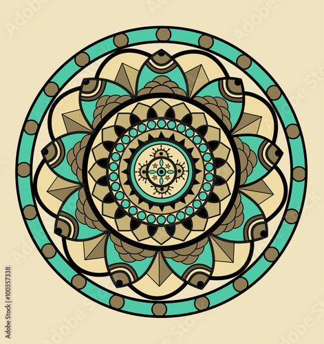 Colored mandala, mandala colorato