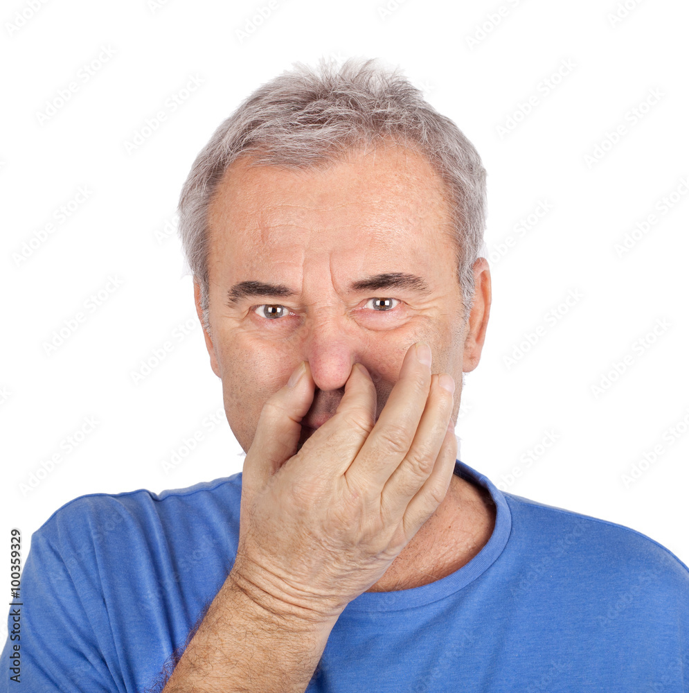 Fototapeta premium Nase zuhalten