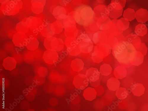 Red light on a bright background bokeh