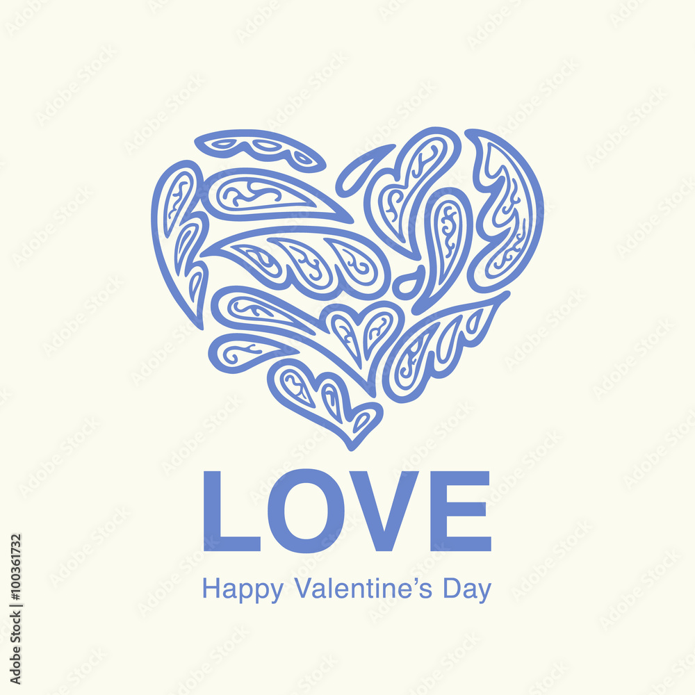 Hand drawn elegant heart shape with modern lettering is great for using for valentine's day card, valentine's day poster or just for saying to somebody about your feelings. Hand drawn elegant heart shape with modern lettering is great for using for valentine's day card, valentine's day poster or just for saying to somebody about your feelings.