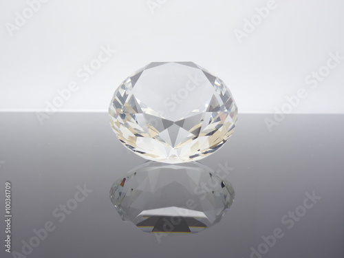 Brilliant Diamond close up  Luxury gemstone background