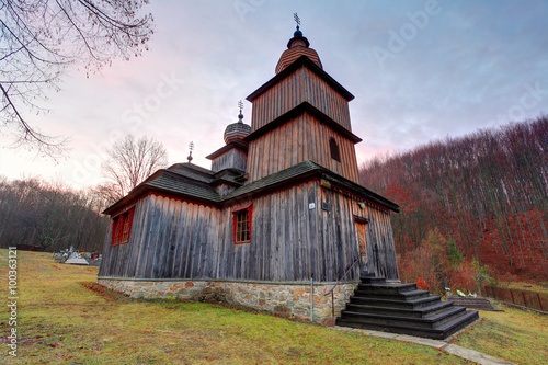 Wooden church, Dobroslava, Slovakia photo