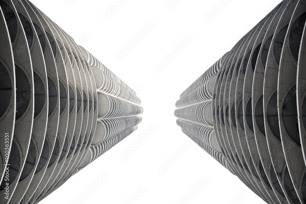 Fototapeta premium Closeup of Contemporary Tower