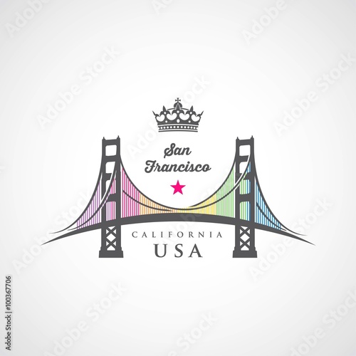Golden Gate bridge symbol