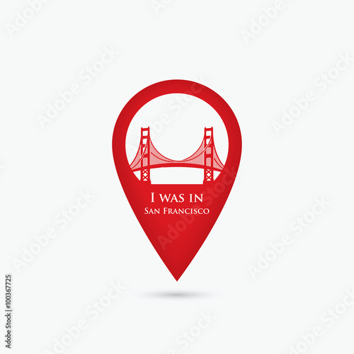 San Francisco location pin