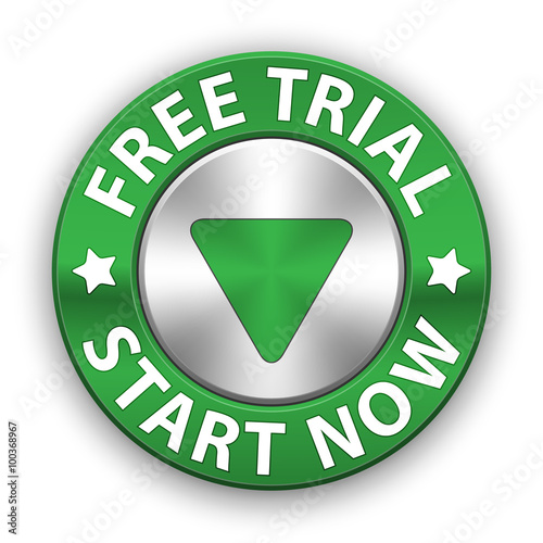 Free trial metallic button