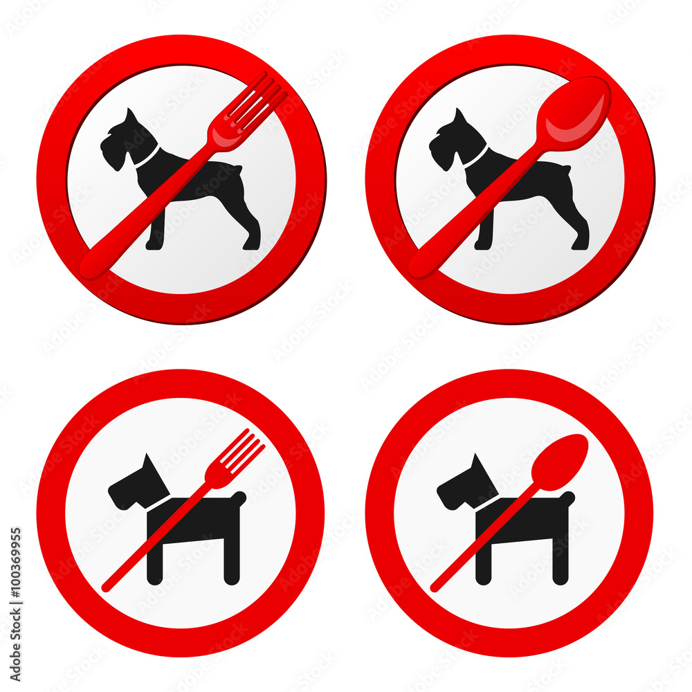 No animals sign vector for restaurant No animals sign vector for restaurant