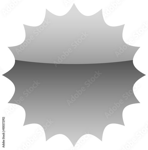 Empty badge, price flash. Vector illustration.