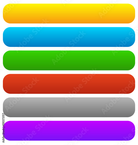 Empty button, banner backgrounds, horizontal rectangles with rou
