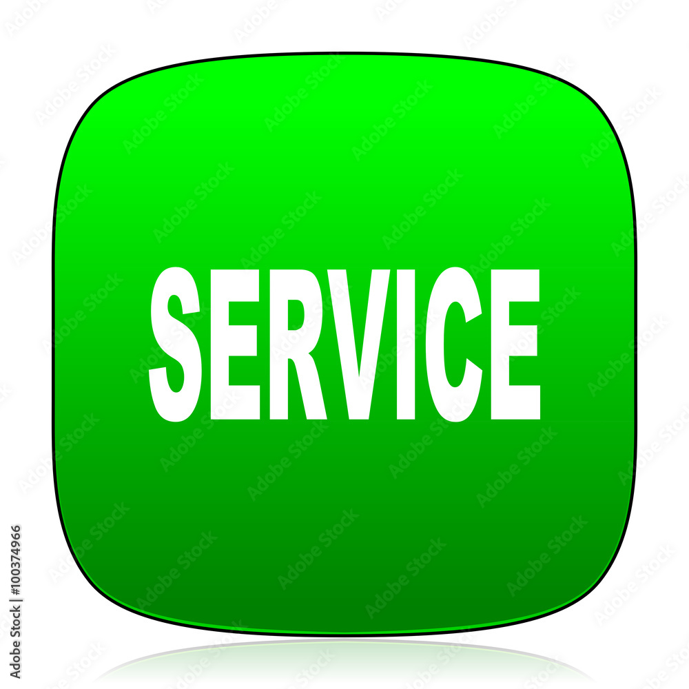 service green icon for web and mobile app service green icon for web and mobile app