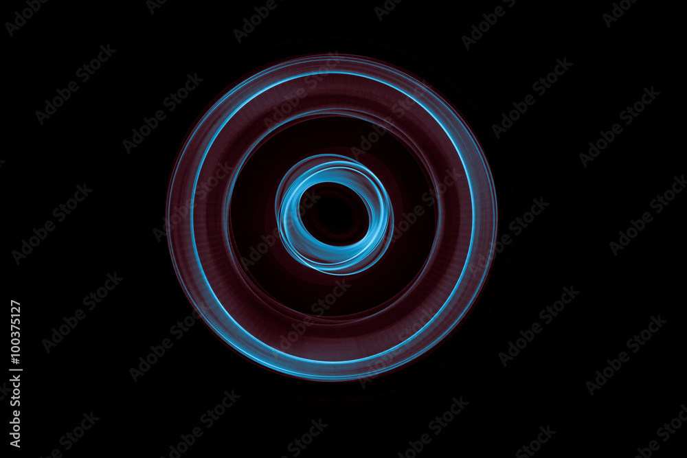 Glowing abstract curved blue and red lines Glowing abstract curved blue and red lines