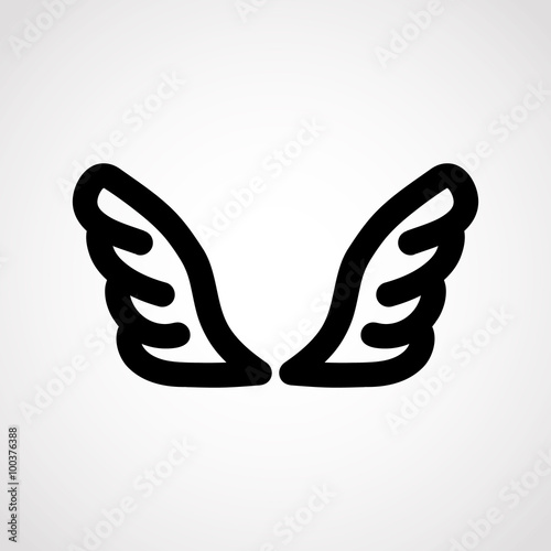 wings icon.vector illustration.
