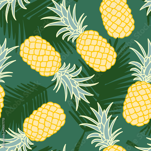 Abstract seamless pineapple pattern
