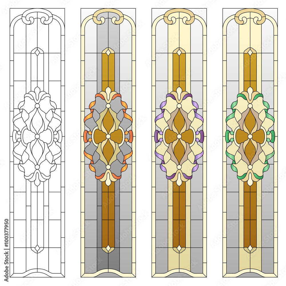 Obraz premium stained glass pattern