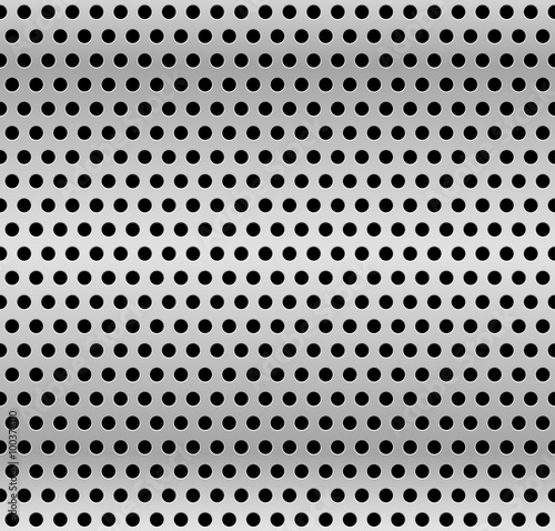 Perforated metal background. Industrial backdrop, metallic sheet