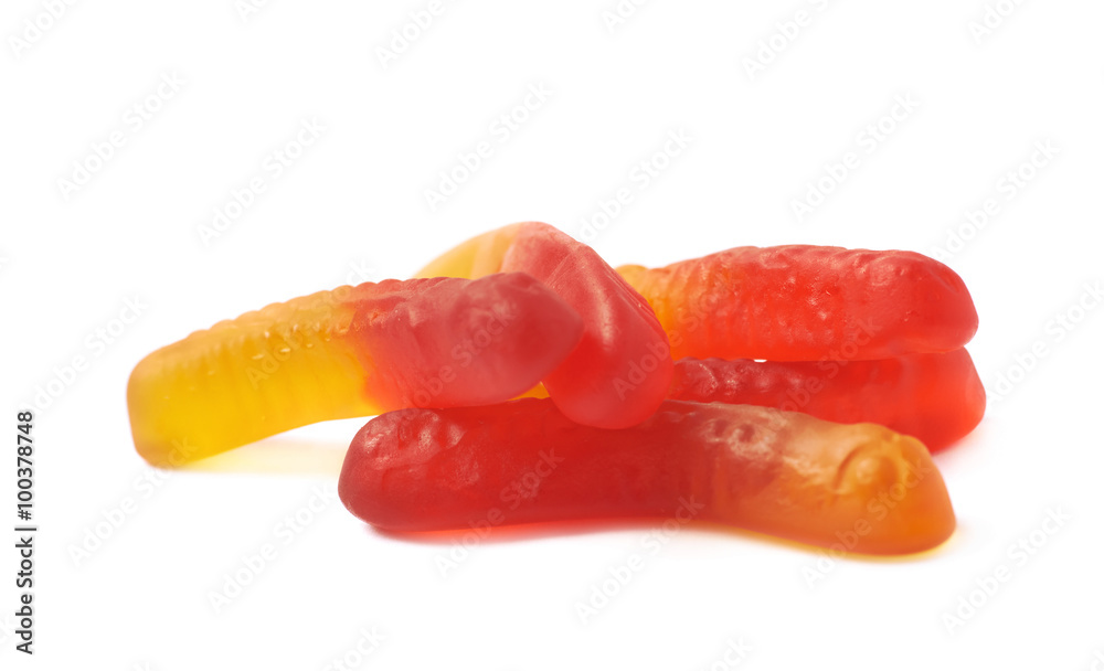 Gelatin based worm candy Gelatin based worm candy