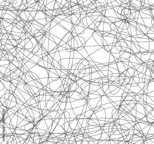 Abstract repeatable squiggly lines seamless pattern / texture.