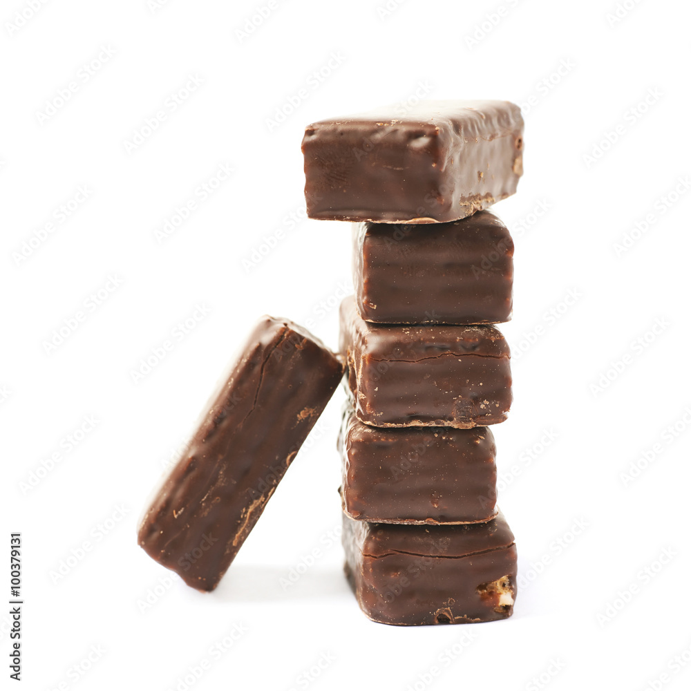 Chocolate coated waffle candy