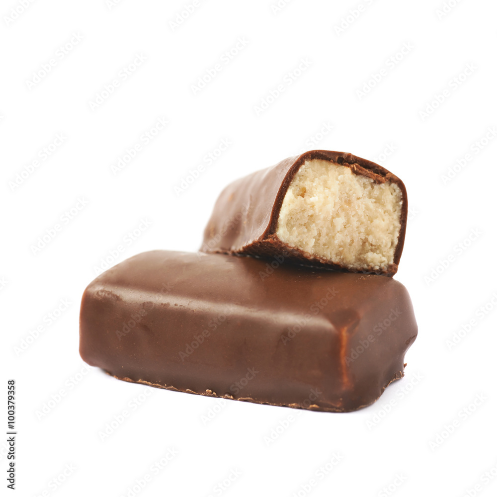 Chocolate coated marzipan candy Chocolate coated marzipan candy