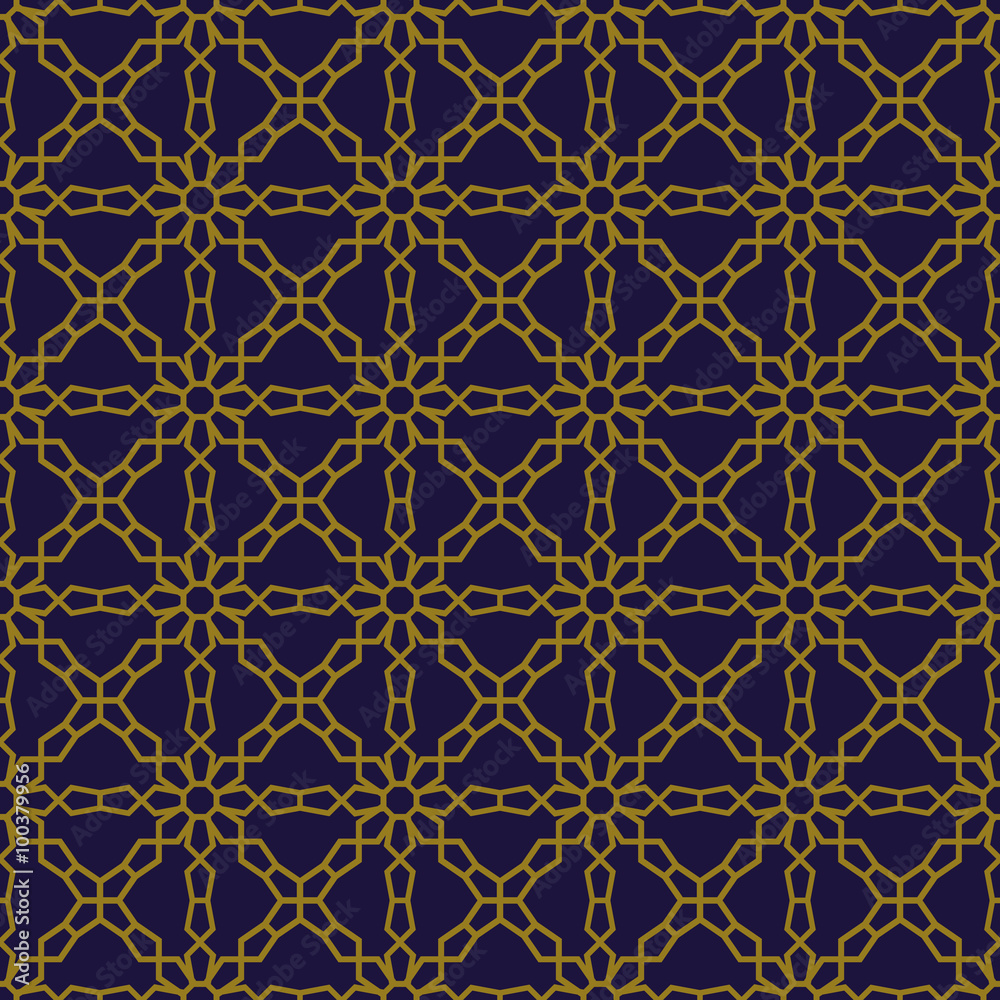 Elegant antique background image of cross flower geometry line pattern.
