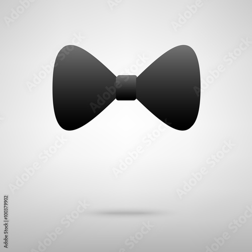 Bow tie black icon