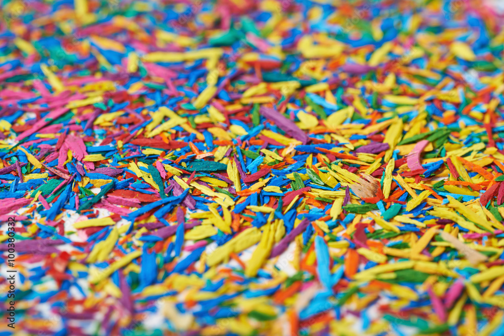 Surface covered with pencil's graphite chips Surface covered with pencil's graphite chips