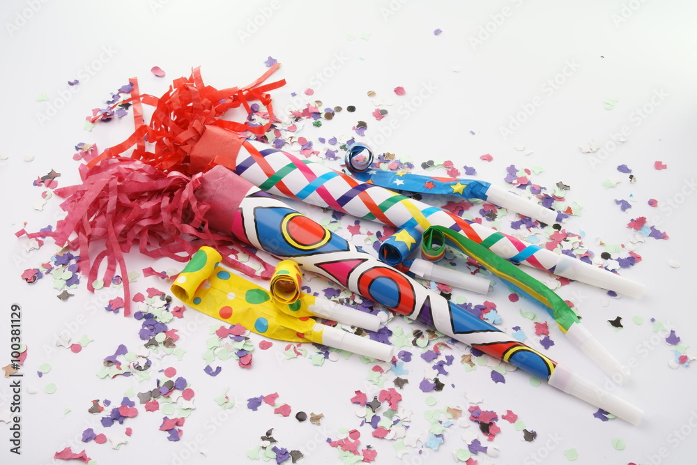 Fototapeta premium party confetti streamer