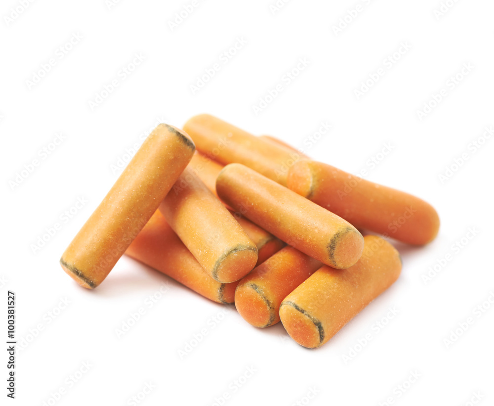 Orange glaze licorice stick candy